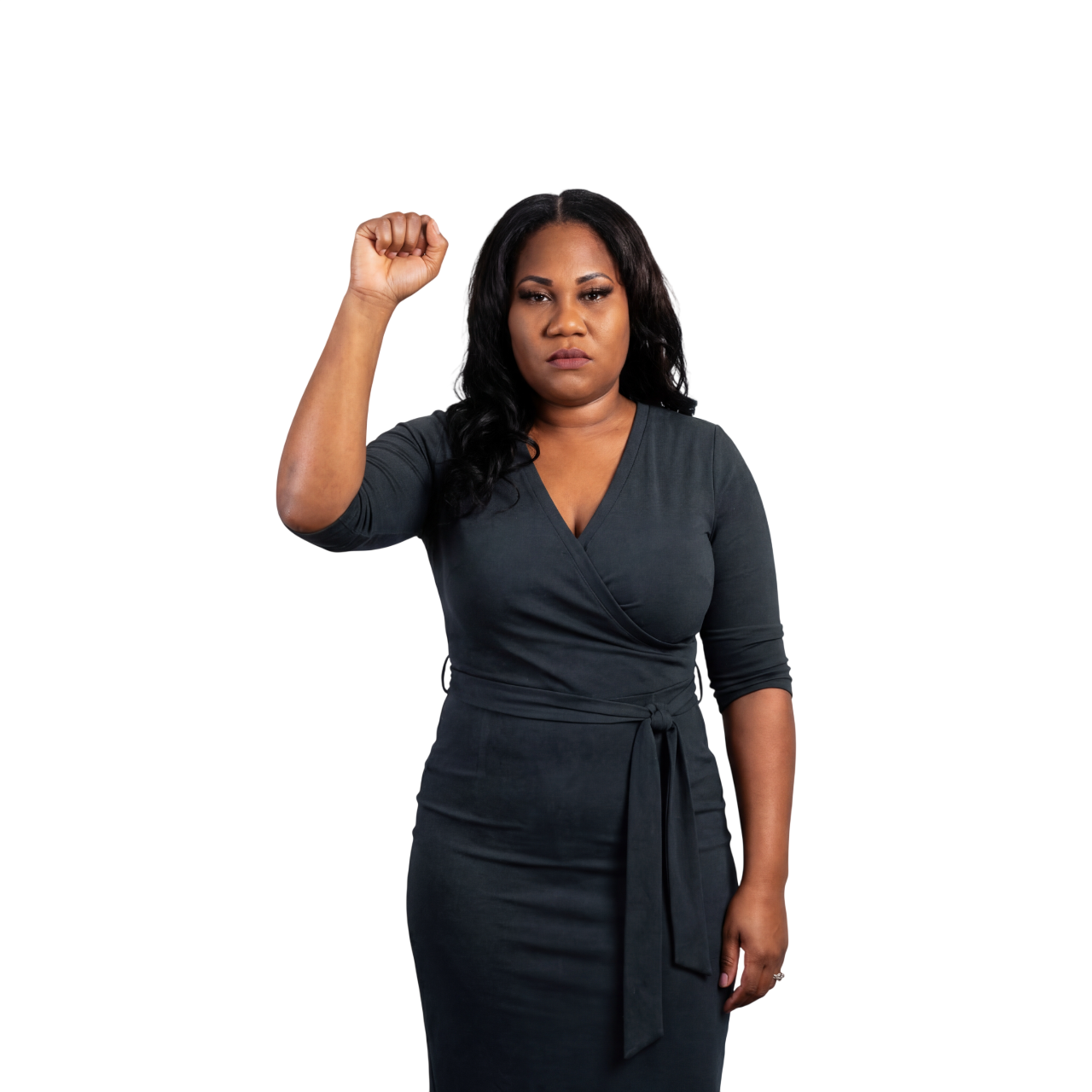 Spicer with Fist in the Air